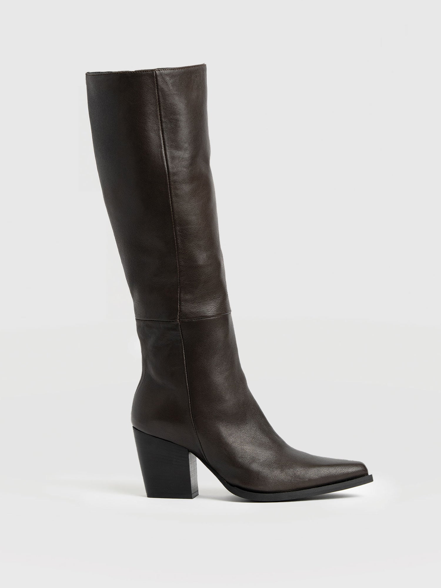 Dallas Knee High Boot - Chocolate - Women's Shoes | Saint + Sofia® USA